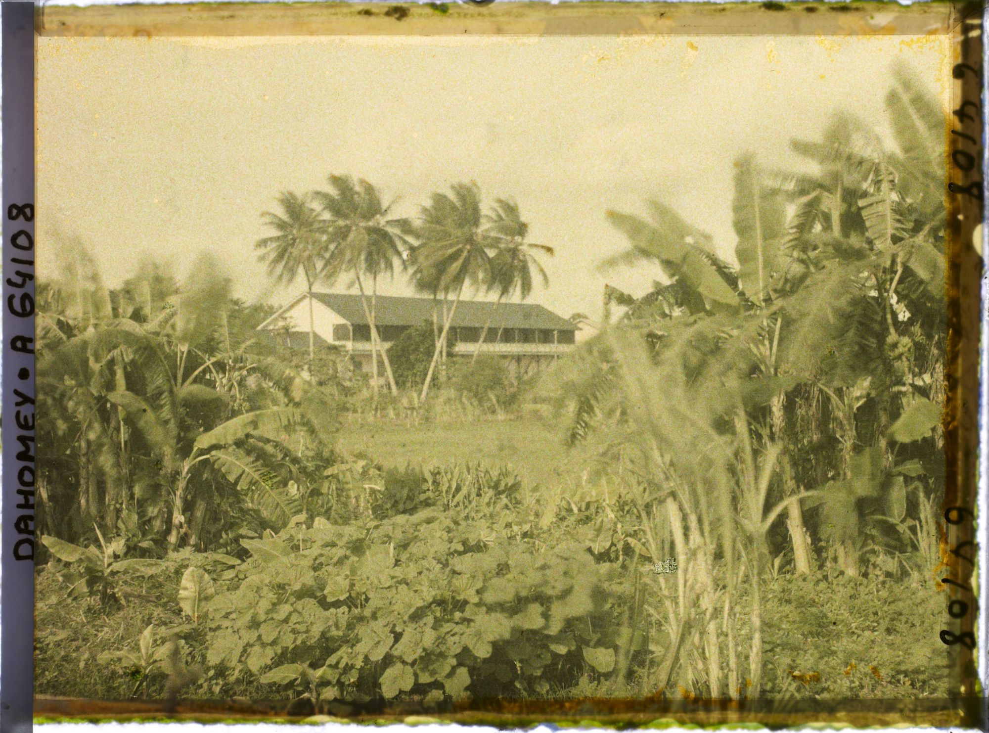 Image représentant Paysage vers la lagune, vue sur un bâtiment de la mission catholique (?)