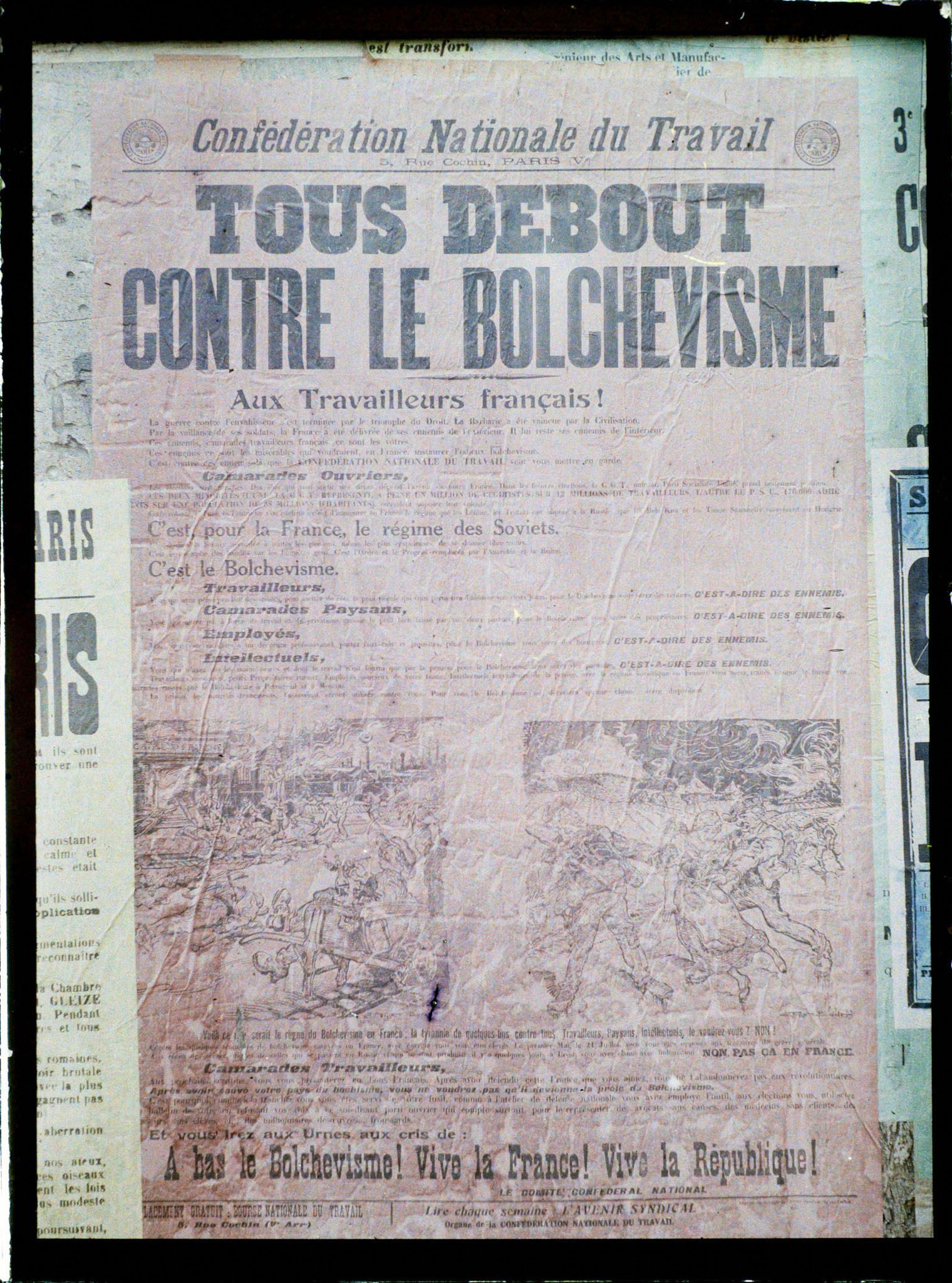 Image représentant Affiche contre le bolchevisme pour les élections législatives de novembre 1919