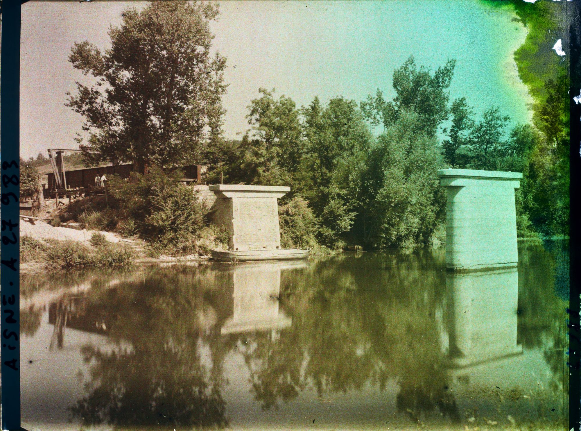 Image représentant France, Missy-s/Aisne, Reconstruction du Pont s/ l'Aisne