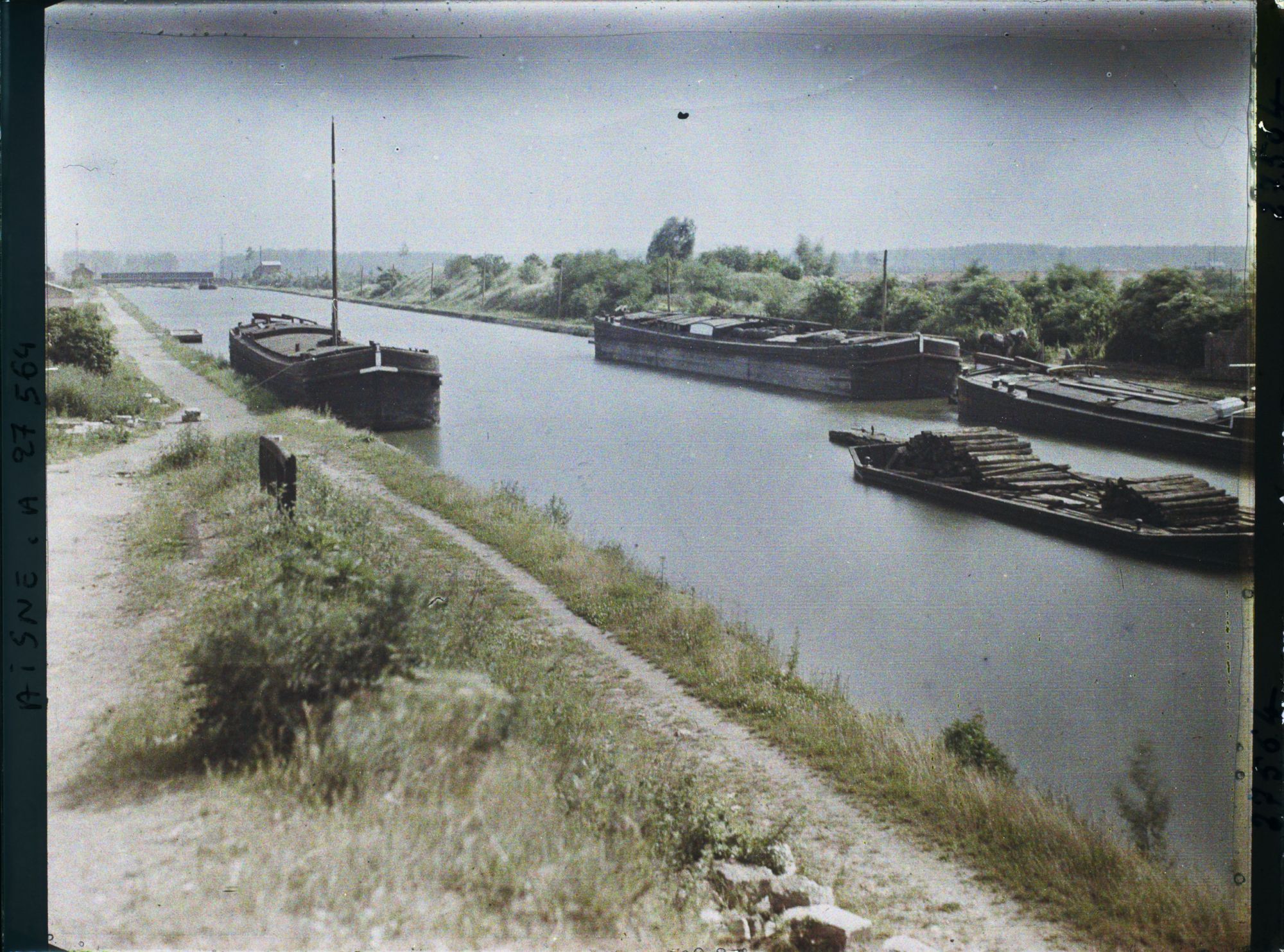 Image représentant France, Tergnier, Canal de St Quetin ; Vu vers le Sud