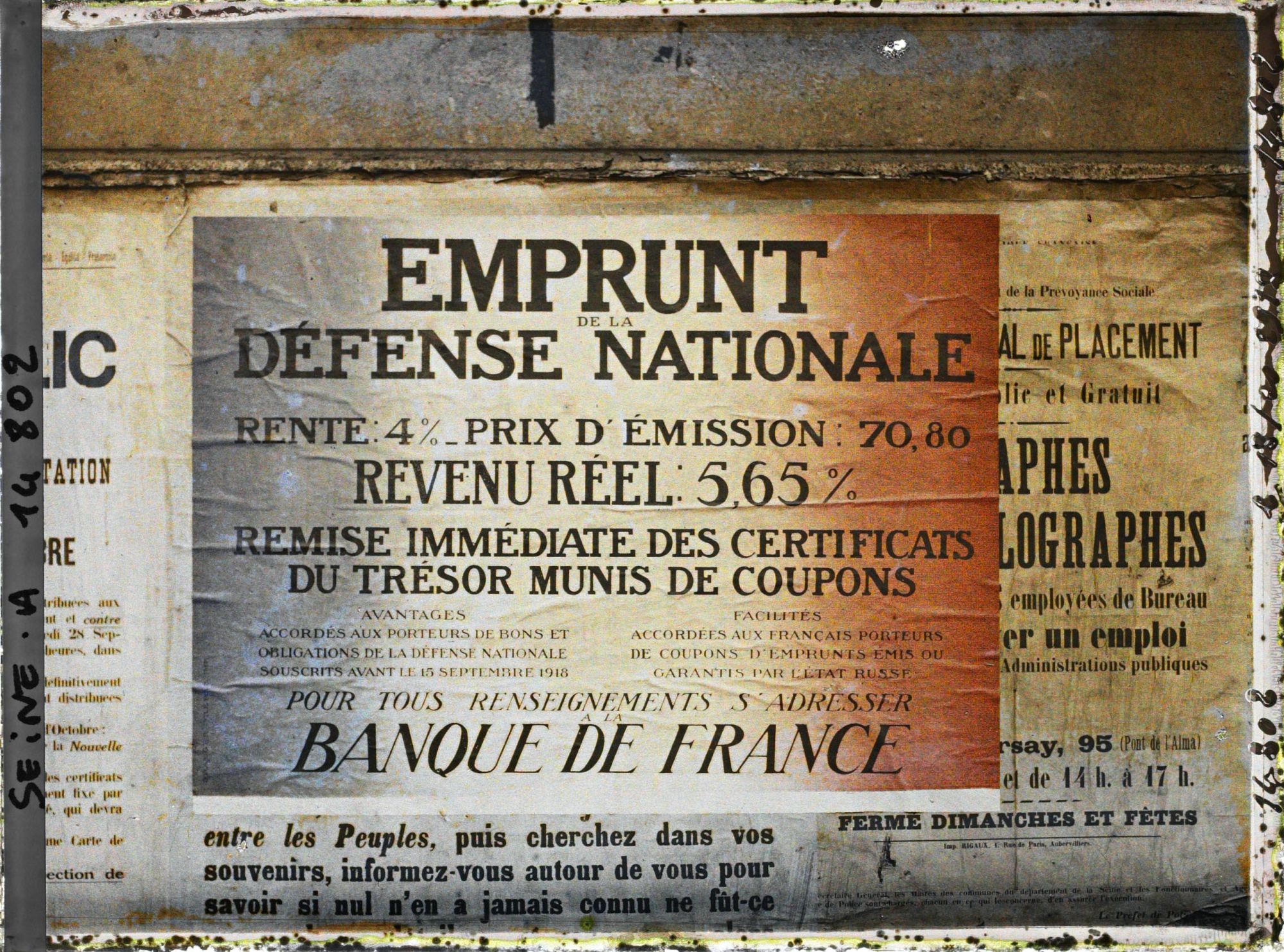 Image représentant Affiche de l'emprunt national, Banque de France