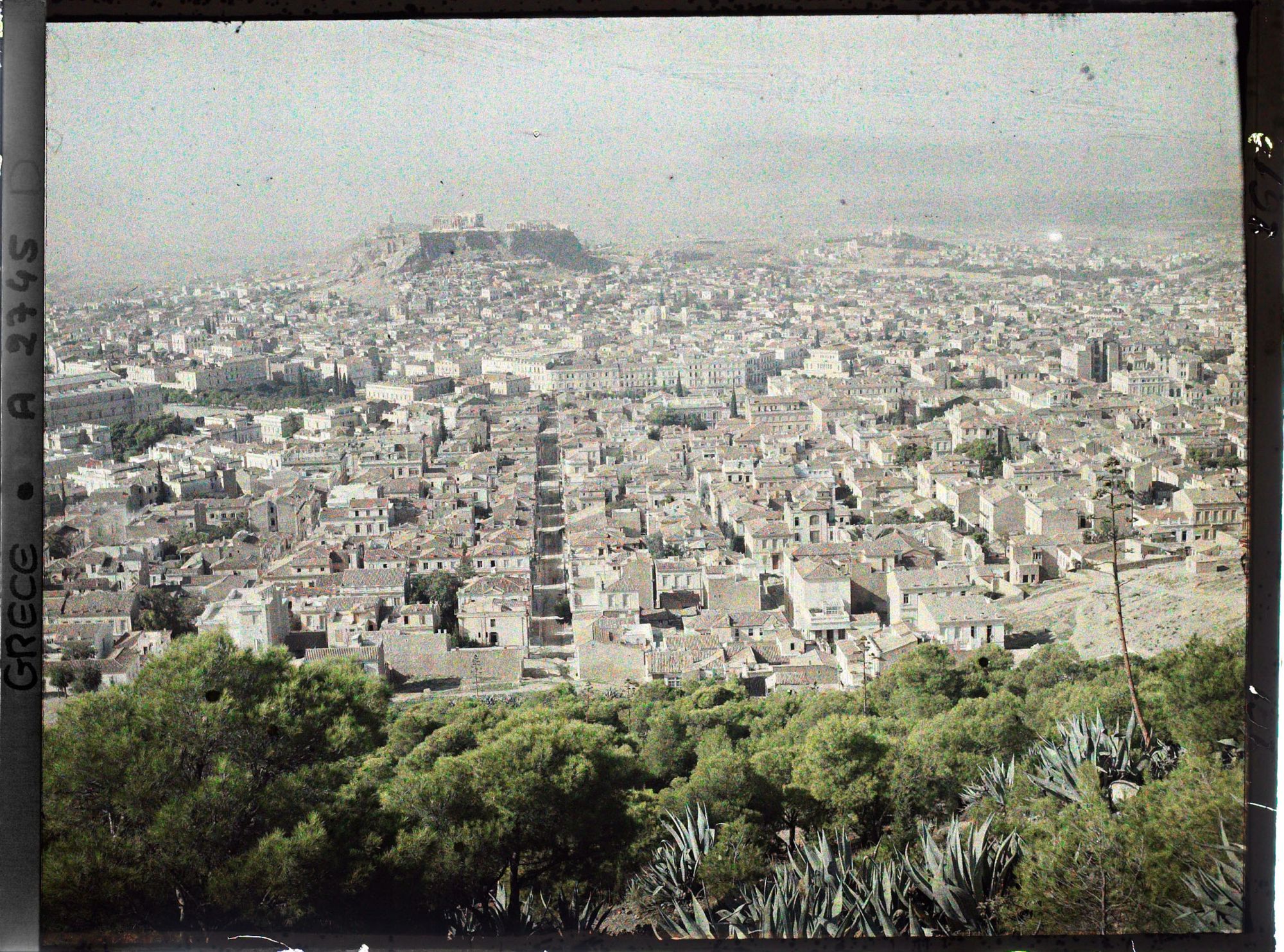 Image représentant Panorama sur la ville vers l'Acropole, depuis le Mont Lycabette