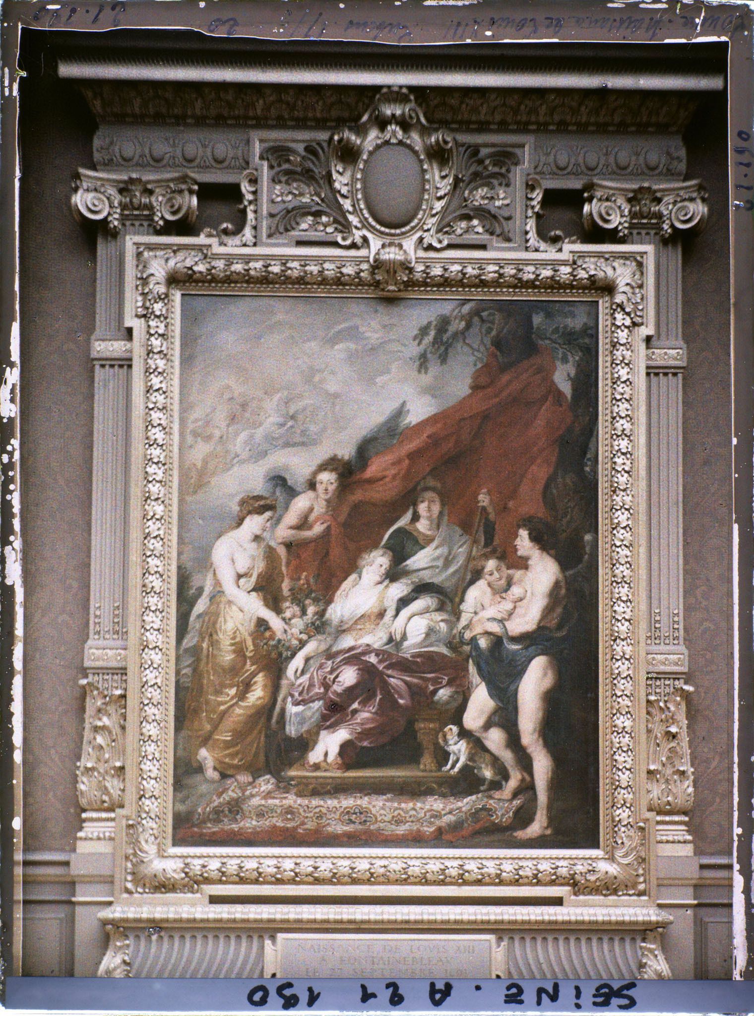 Image représentant La Naissance du dauphin (futur Louis XIII) à Fontainebleau, le 27 septembre 1601, Rubens, musée du Louvre