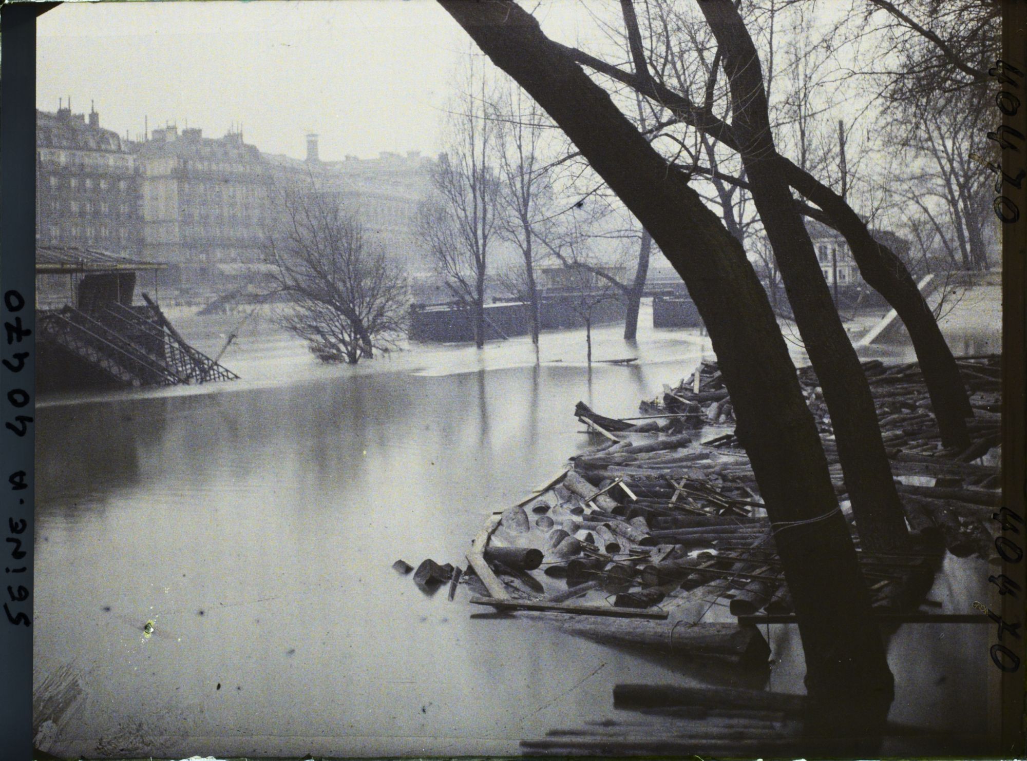 Image représentant La crue de la Seine, du quai de l'Hôtel-de-Ville au quai aux Fleurs