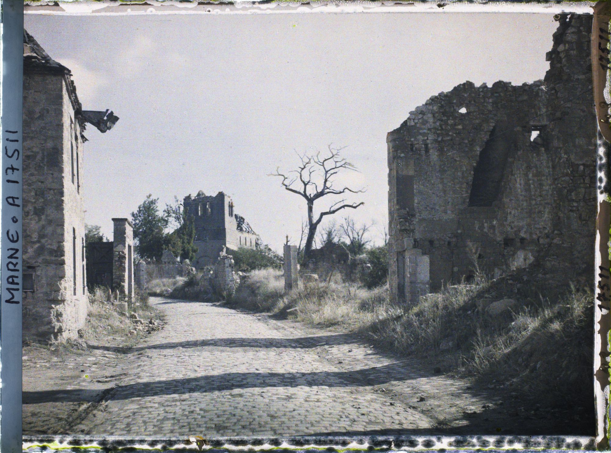 Image représentant France, St Théry, La rue principale et l'Eglise