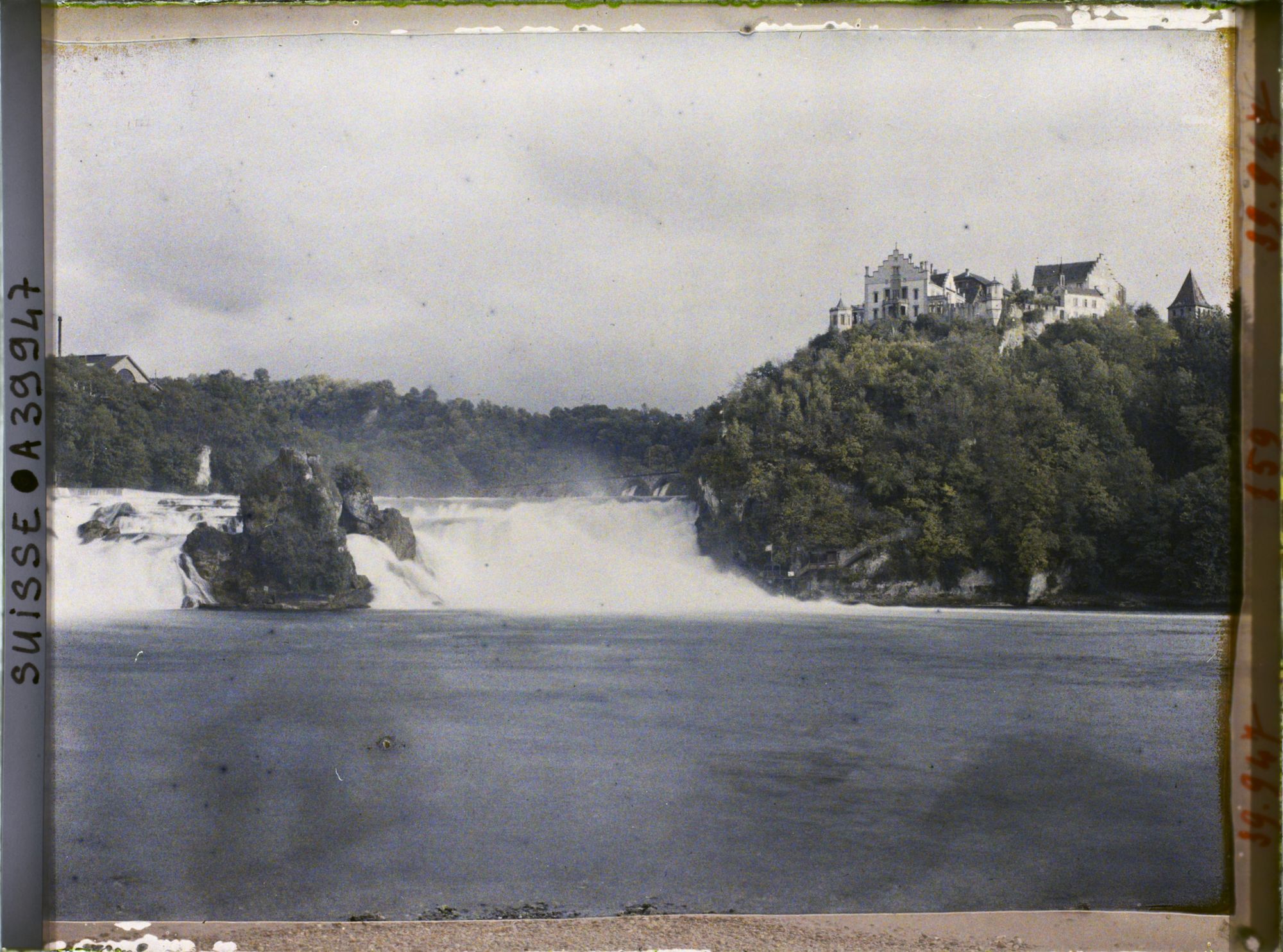 Image représentant Les chutes du Rhin vues du Schlössli Wörth