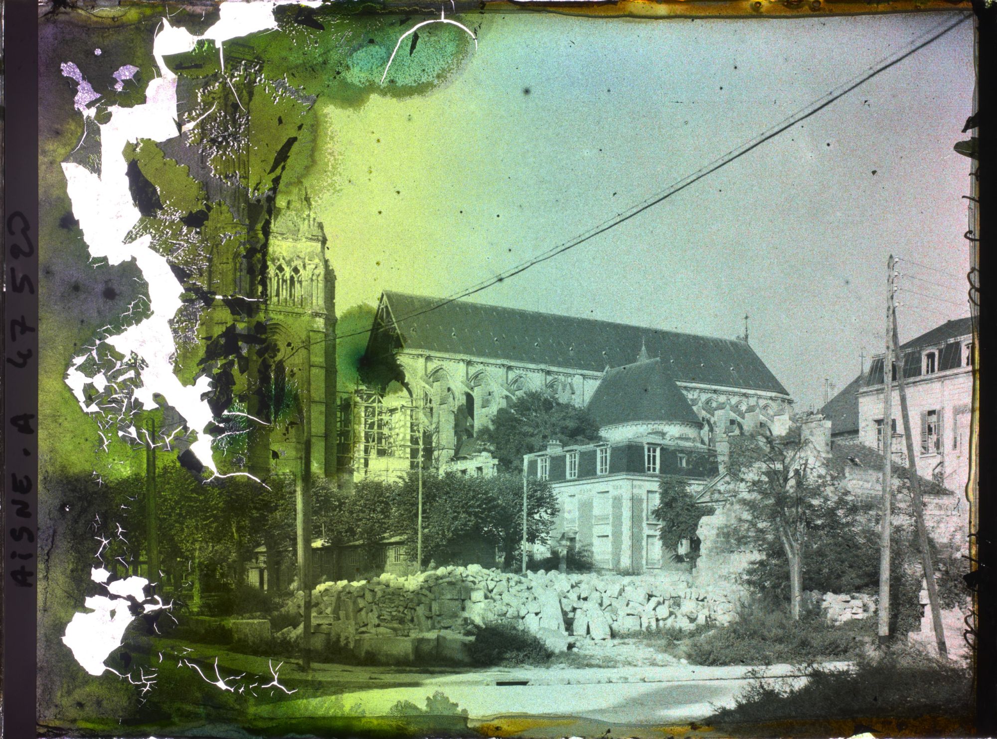 Image représentant France, Soissons, Cathédrale, face Sud Ouest