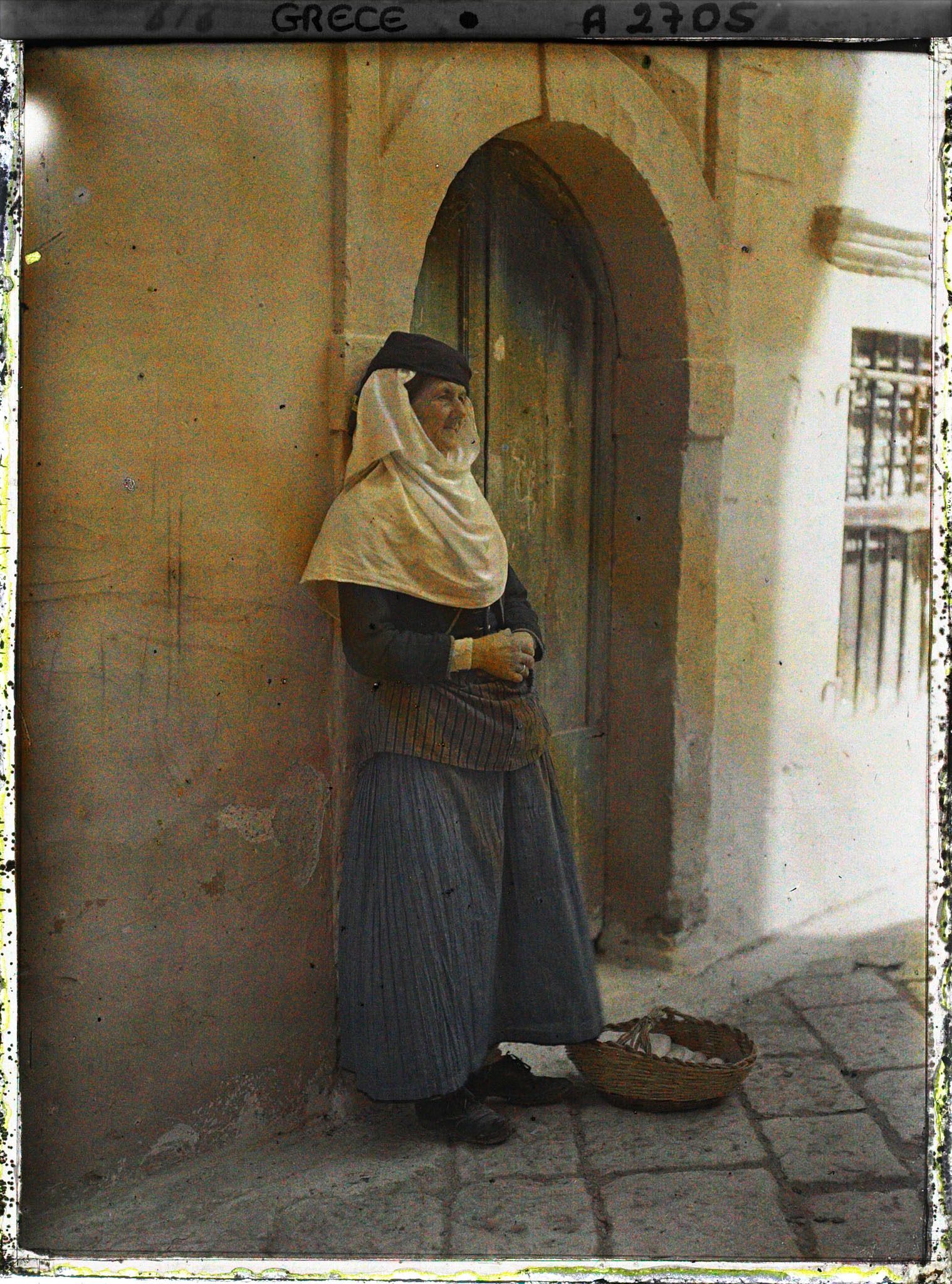 Image représentant Une marchande d'oeufs