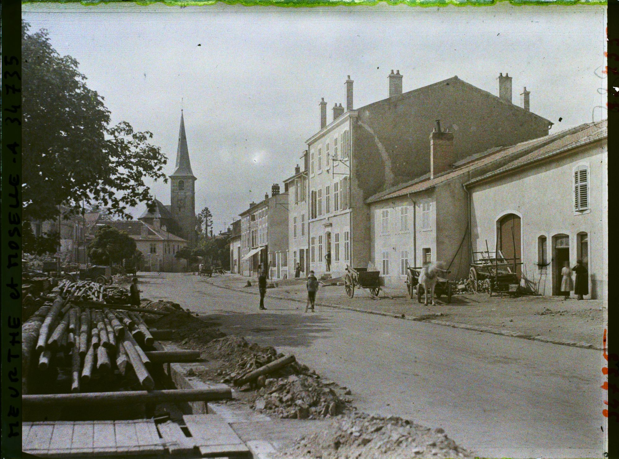 Image représentant France, Pagny s/ Moselle, Reconstructions rue de Nivoy