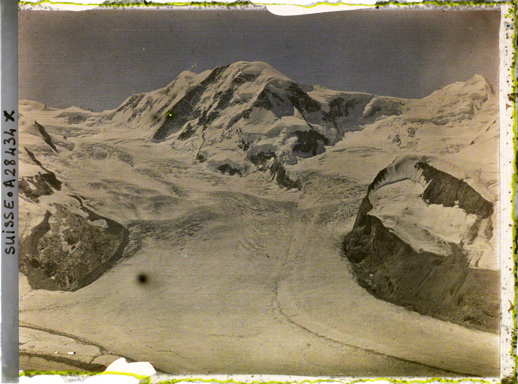 Image représentant Le Liskamm et le glacier de Grenz depuis le Gornergrat