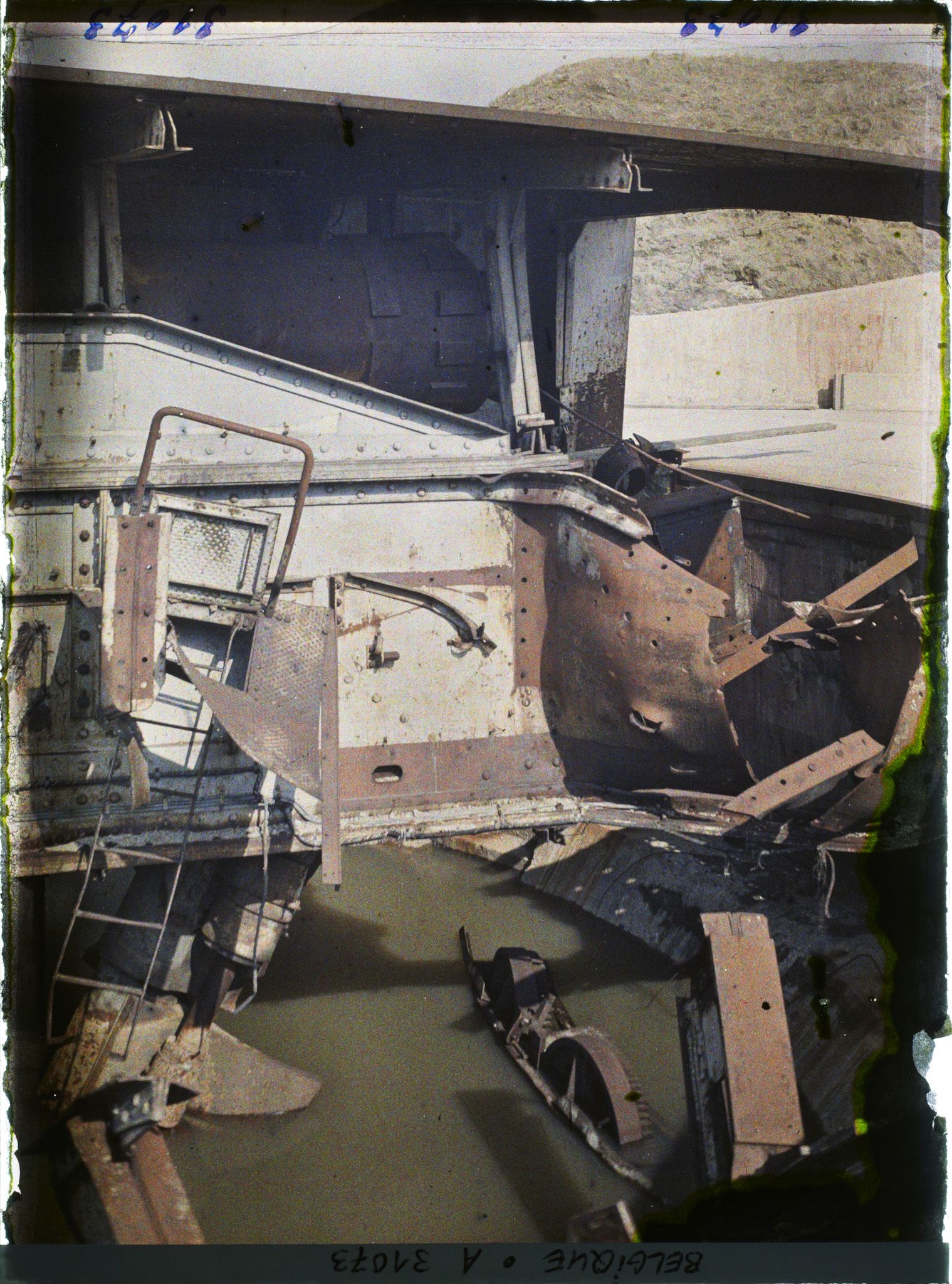 Image représentant Belgique, Knocke, Détails de l'explosion de la Culasse de l'une des pièces