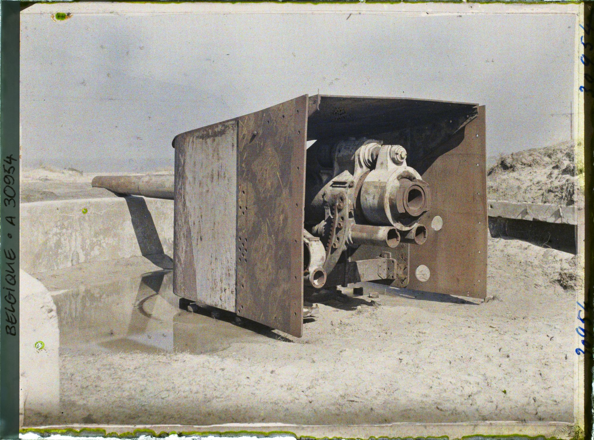 Image représentant Belgique, Middelkerke, Batterie Cécilie, une pièce de 150