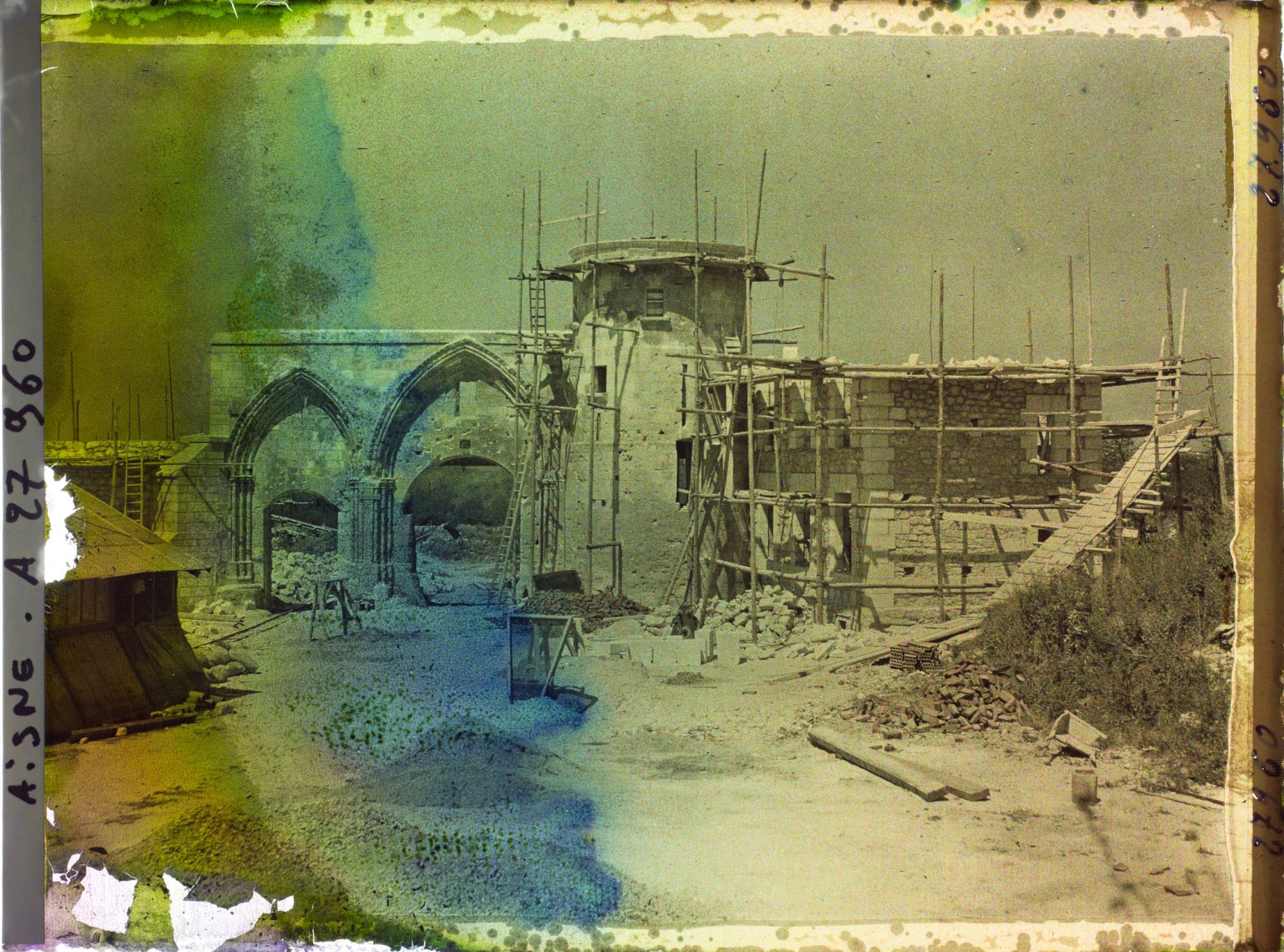 Image représentant France, Crouy, Reconstruction de la ferme de la Terrière