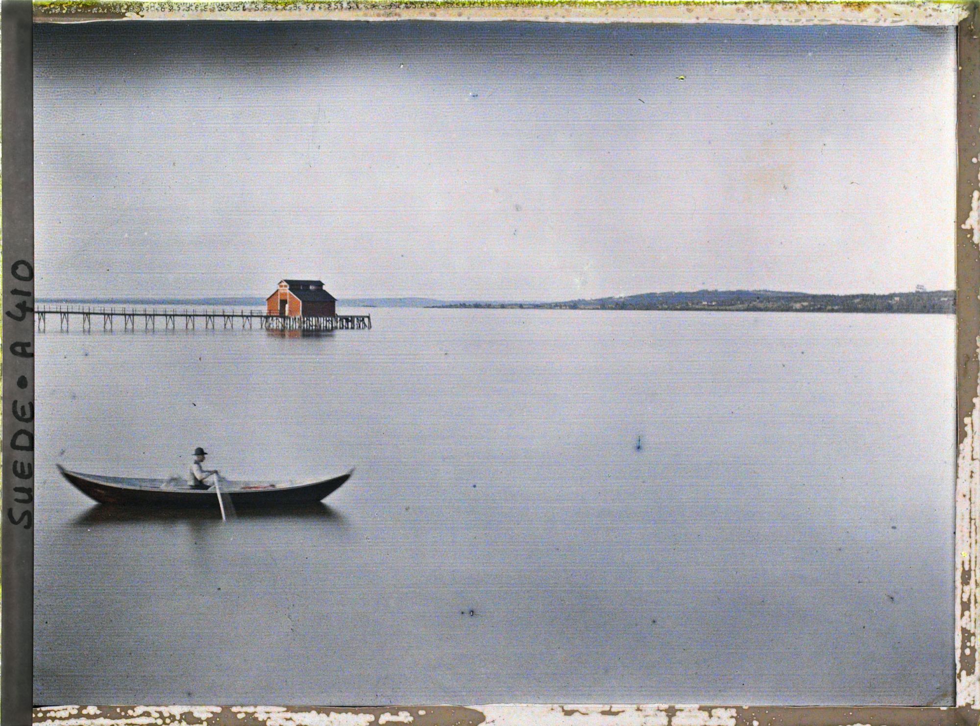 Image représentant L'embarcadère des bateaux à vapeur à Fornby sur le lac Siljan