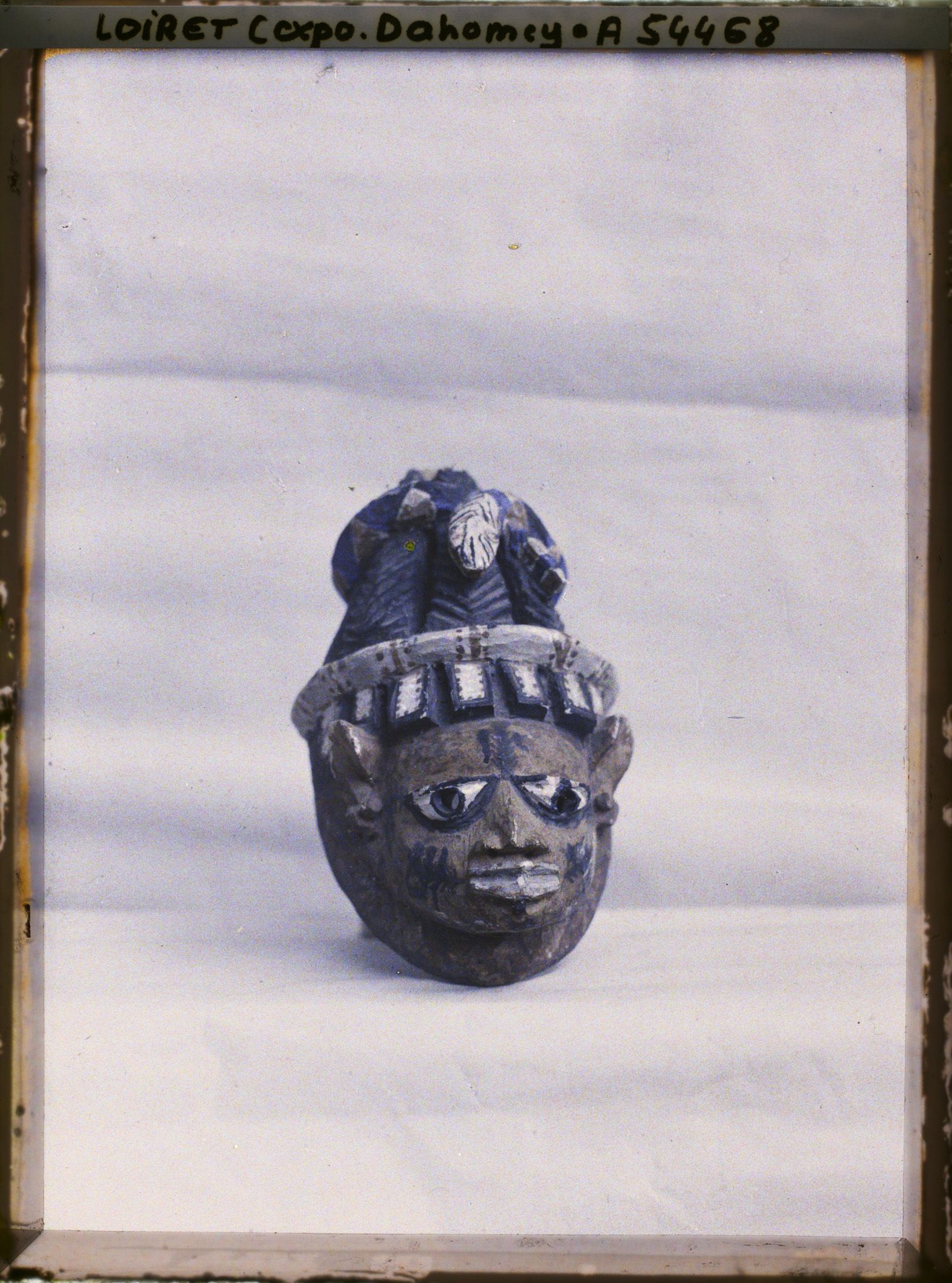 Image représentant Exposition d'art africain, masque au serpent