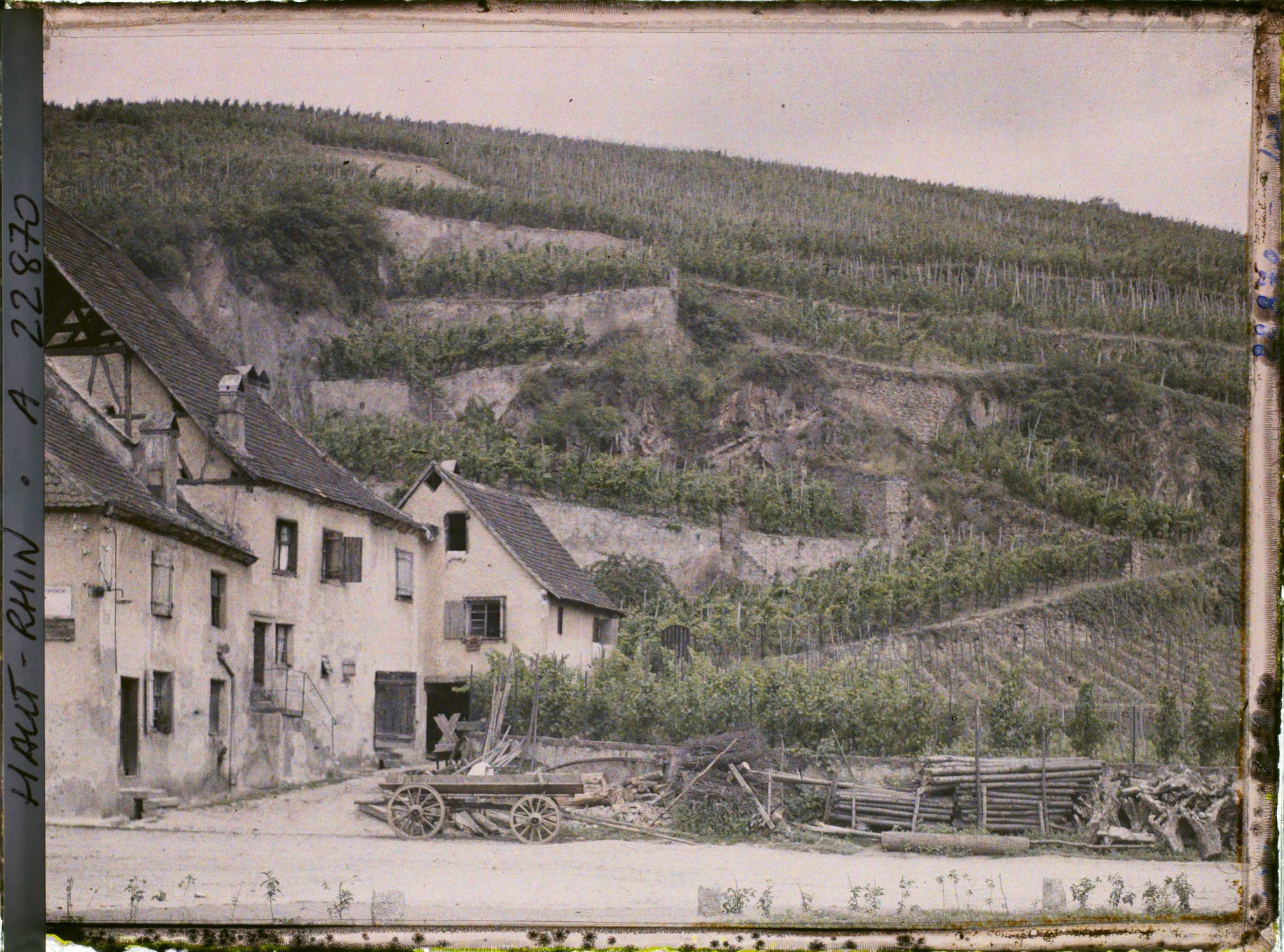 Image représentant France, Turkeim, Fermes et vignobles des environs