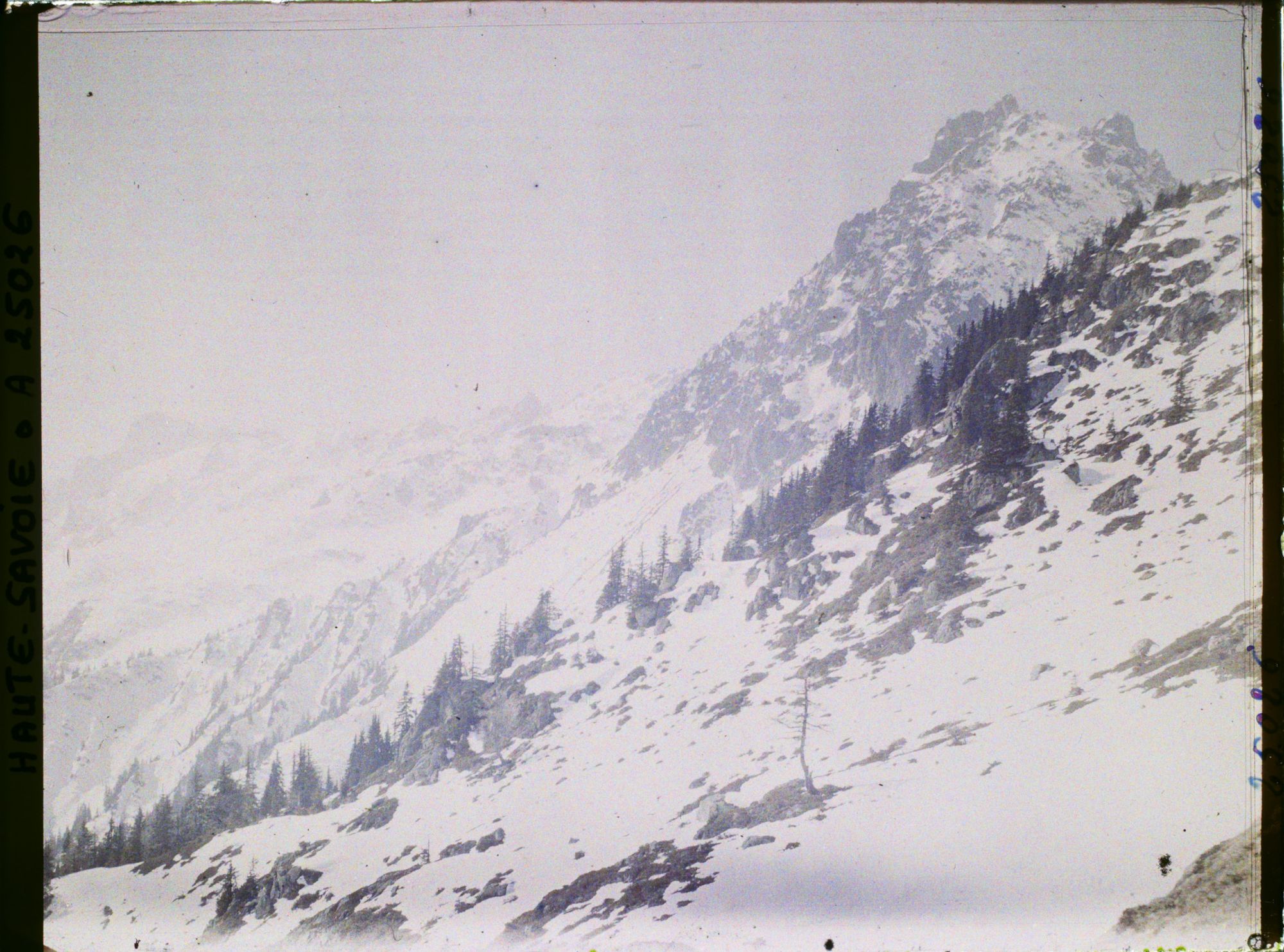 Image représentant France Les Alpes, Vue prise de la Flégère. Vue sur le Brévont et l'aiguille Pourrie
