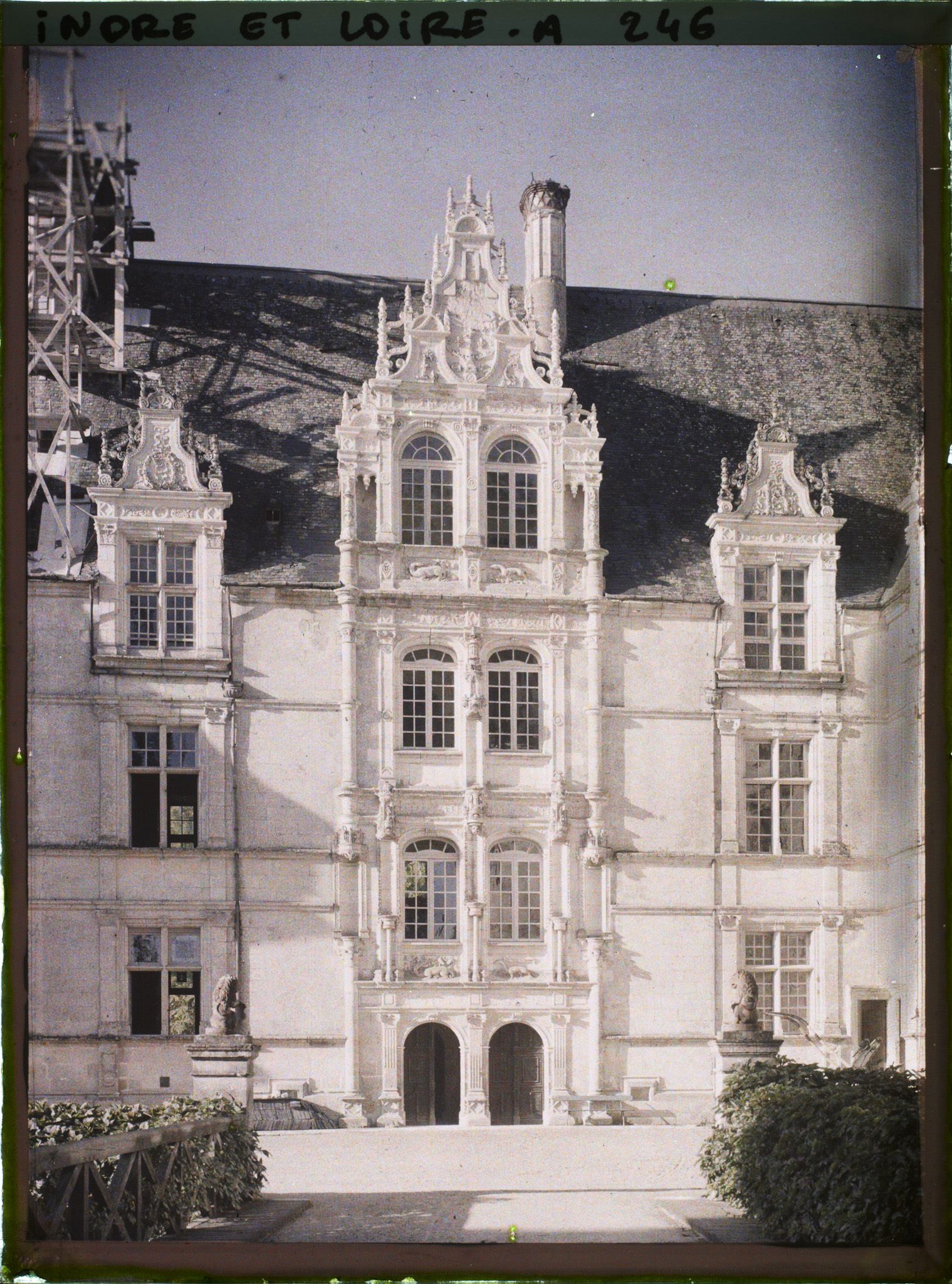 Image représentant La façade nord dite de l'escalier du château