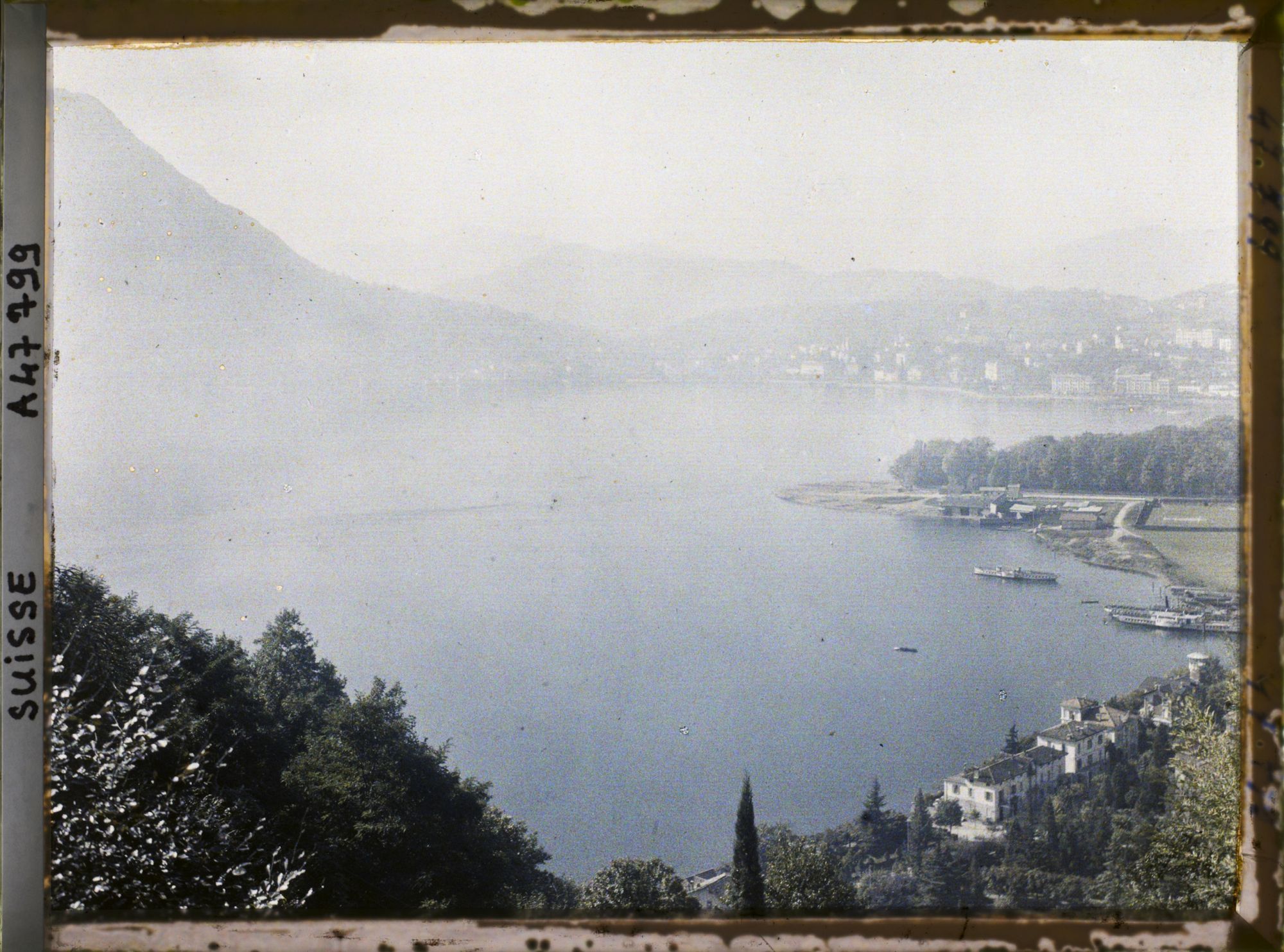 Image représentant Panorama sur Lugano et le lac de Lugano depuis le Monte Brè