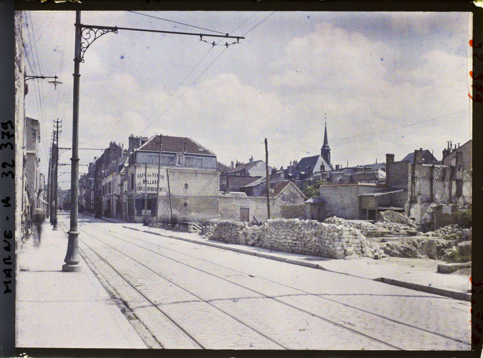 Image représentant France, Reims, Rue Gambetta, Direction faubourg St Rémy