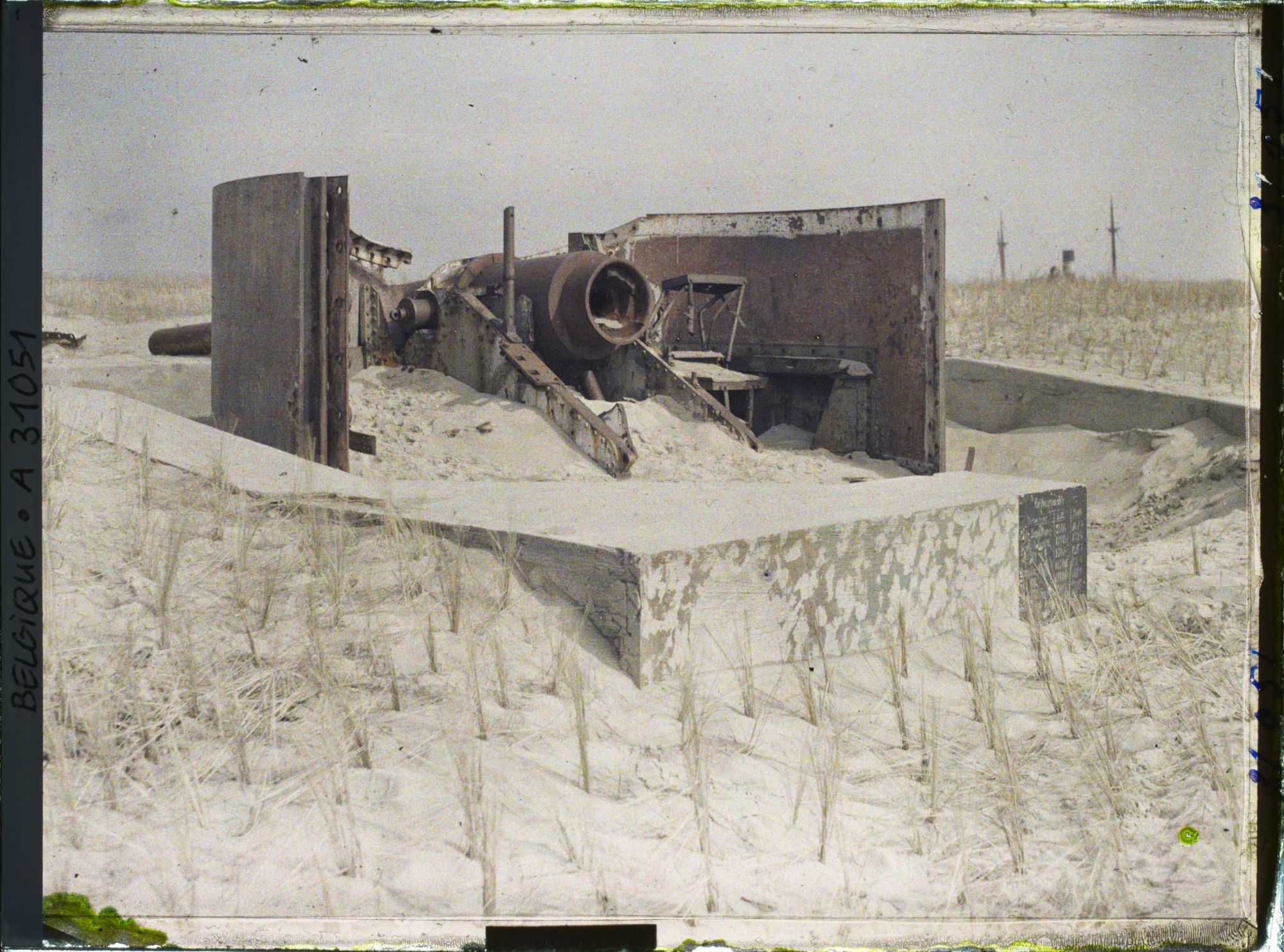 Image représentant Belgique, Heyst, Une pièce de la batterie Freya 210 à longue portée