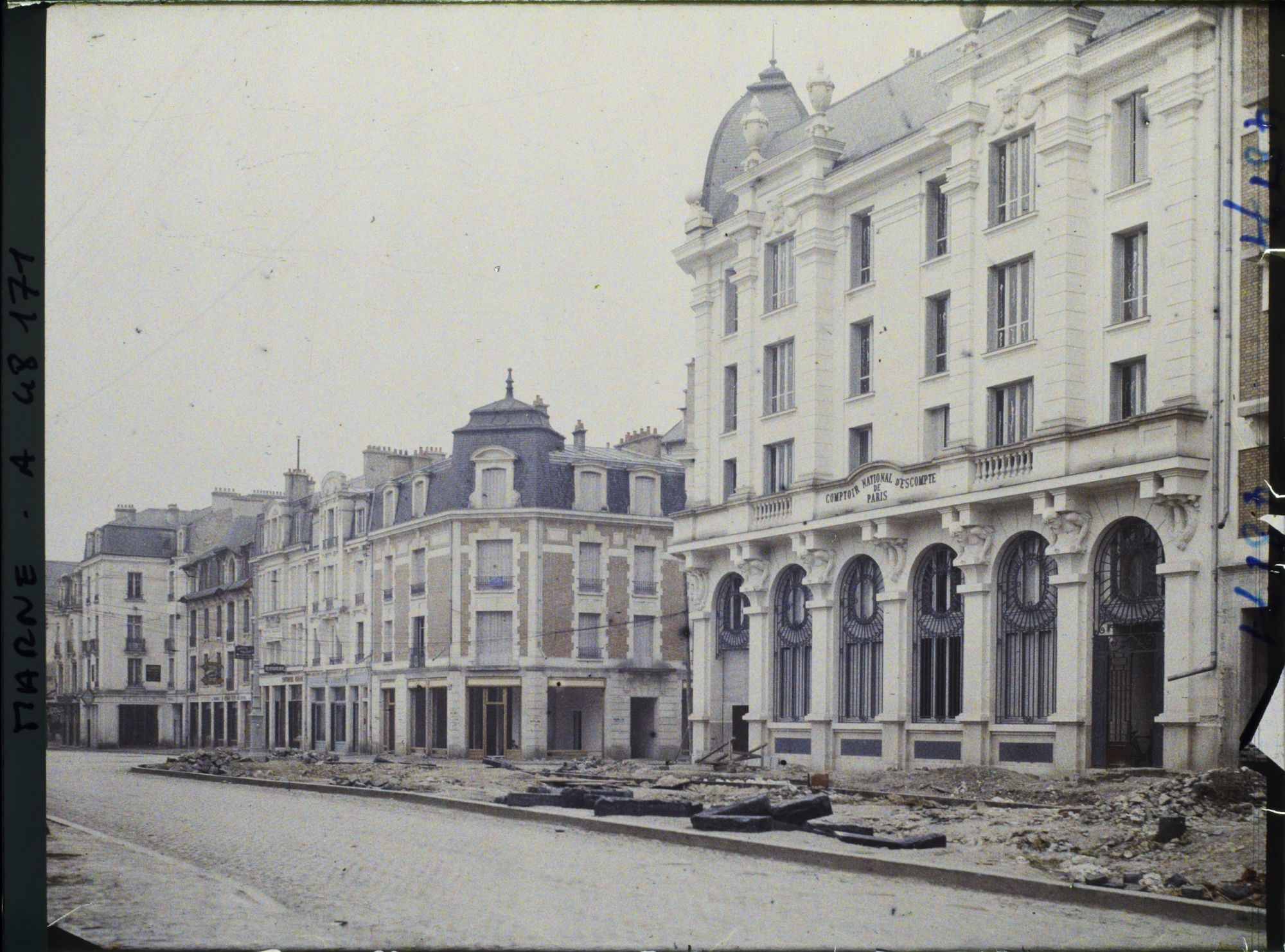 Image représentant France, Reims, Cours Langlet et Comptoir Nal d'Escompte