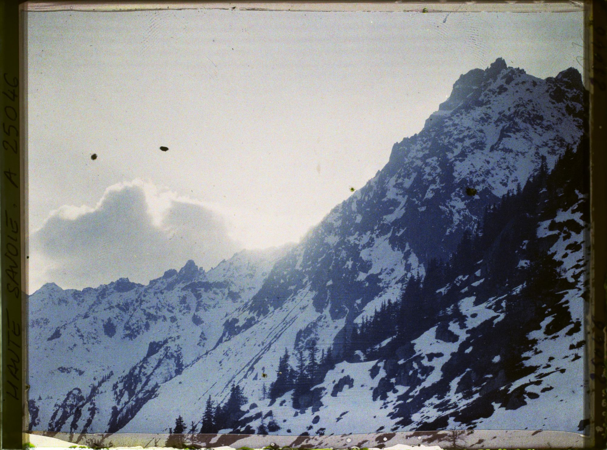 Image représentant France Les Alpes, Vue prise de la Flégère. Coucher du soleil s/ le Brévent et l'aiguille Pourie