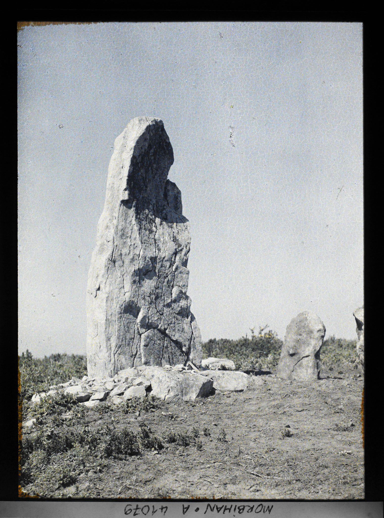 Image représentant Le grand menhir des cromlechs d'Er Lannic