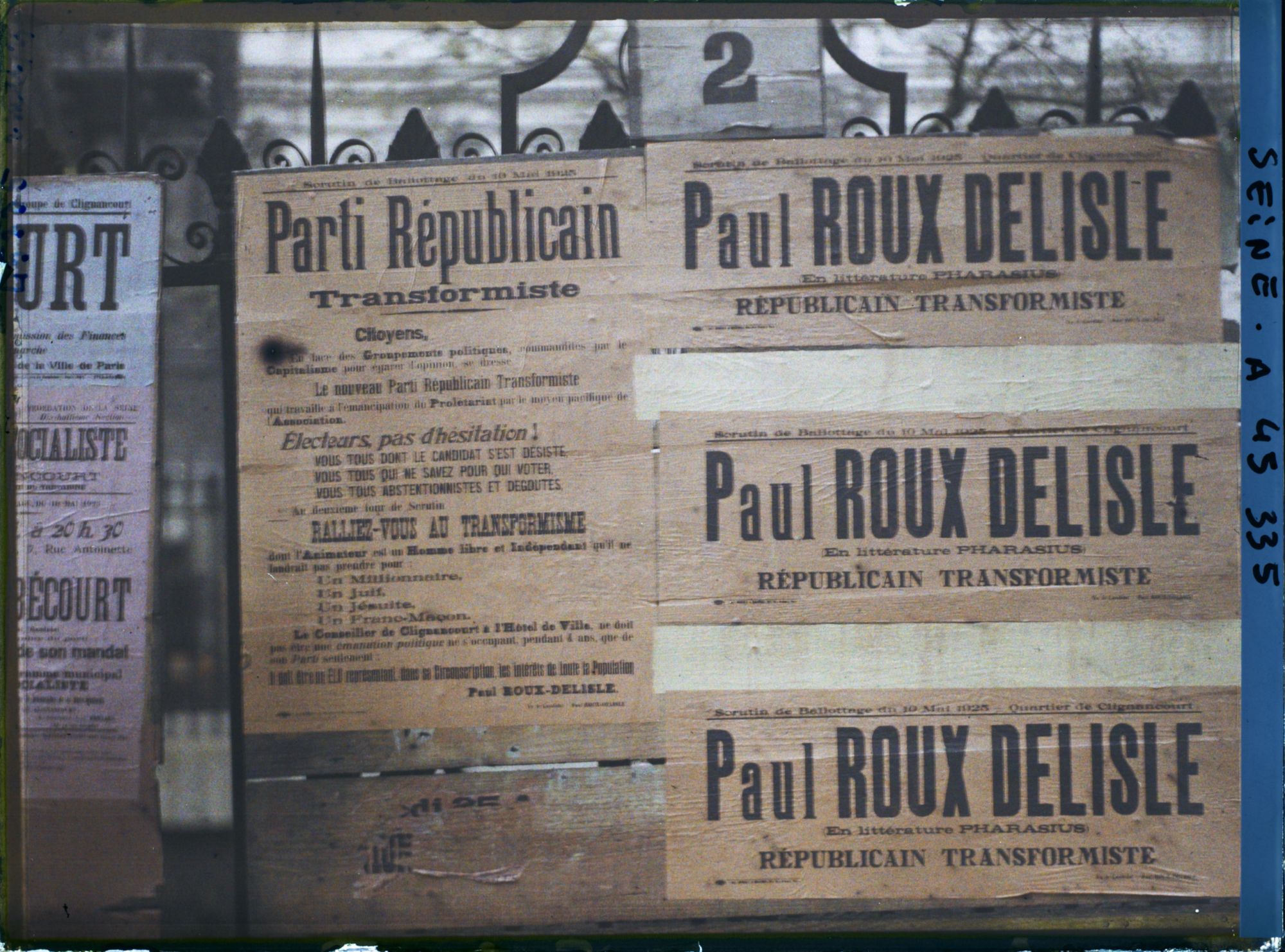 Image représentant Affiche pour les élections municipales, Paul Roux Delisle