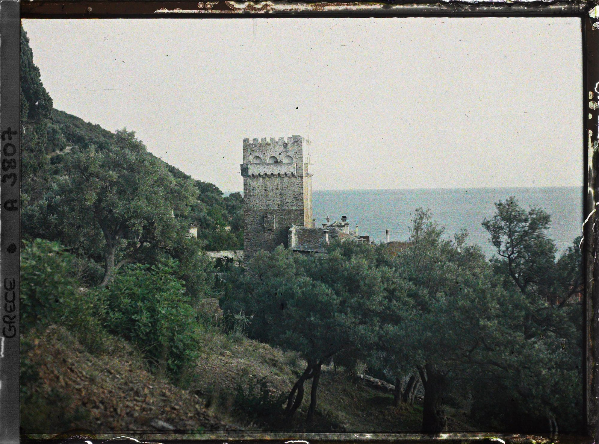 Image représentant Mont Athos, Dochiariou, Tour du Monastère de Dochiariou