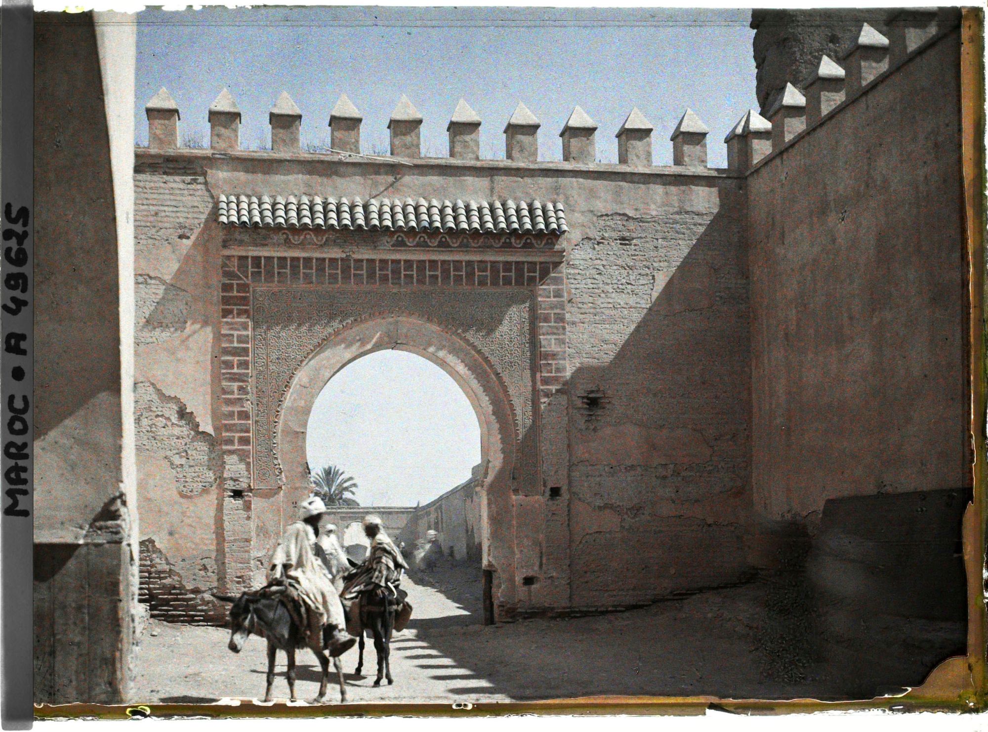 Image représentant La porte Bab Agnaou vue de l'intérieur