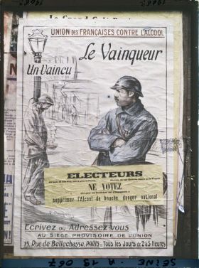 Image représentant Affiche de l'Union des Françaises contre l'alcool pour les élections législatives de novembre 1919