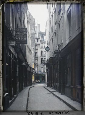 Image représentant La rue Xavier-Privas, vue de la rue de la Huchette