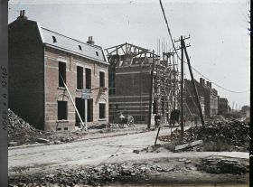 Image représentant France, La Bassée, Reconstructions rue de Lille