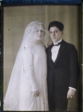 Image représentant Monsieur Gaston Ferracci et  son épouse Marguerite fille Picart