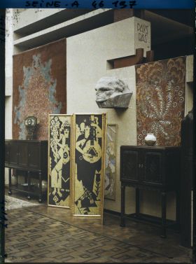 Image représentant L'exposition des arts décoratifs, intérieur de la section des Pays-Bas