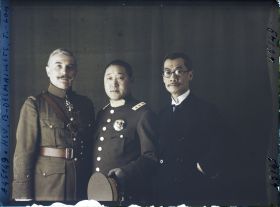 Image représentant Le général Brissaud-Desmaillet, le général et le ministre Tcheng-Loh