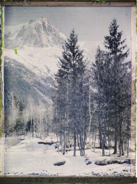 Image représentant France, Les Alpes-Vallée de Chamonix Paysage de la Vallée de Chamonix vers l'aiguille du Plan