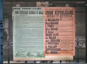 Image représentant Affiches de l'Union républicaine nationale et sociale pour les élections législatives de novembre 1919