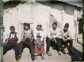 Image représentant Grèce, Salonique, Groupr (types tziganes)