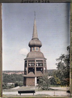 Image représentant Vue d'un clocher, musée en plein air dans Skansenspark (Parc de Skansen)