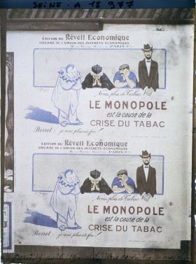 Image représentant Affiche de l'Union des Intérêts Economiques contre les monopoles d'Etat