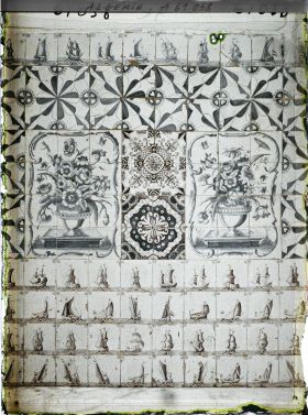 Image représentant Décor de carreaux de delft signés "Jean van Maak" de la grande entrée (sqifa kabira) de la Bibliothèque nationale (Dar Mustapha Pacha)