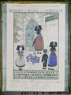 Image représentant Affiche pour l'emprunt national de 1920, Banque d'Alsace et de Lorraine