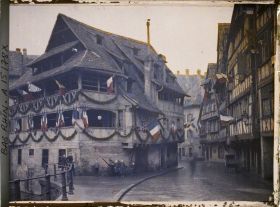 Image représentant France, Strasbourg, Au Pflansbad : (au Bain aux Plantes) maisons du XVe Se Vieille Maison des tanneries