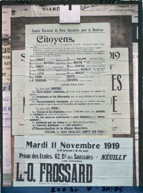 Image représentant Affiche du Parti socialiste pour les élections législatives du 16 novembre 1919