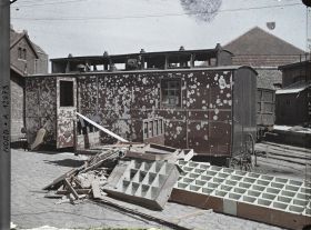 Image représentant France, Dunkerque, Bombardement des 2 - 3 - Septe - Wagons Poste