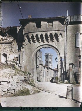 Image représentant France, Verdun, Porte Châtel et Cathédrale
