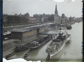 Image représentant Allemagne, Düsseldorf, Les Quais du Rhin vers St Lambert