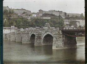 Image représentant Belgique, Namur, Occupation française, Ensemble du Grand Pont et de la Citadelle
